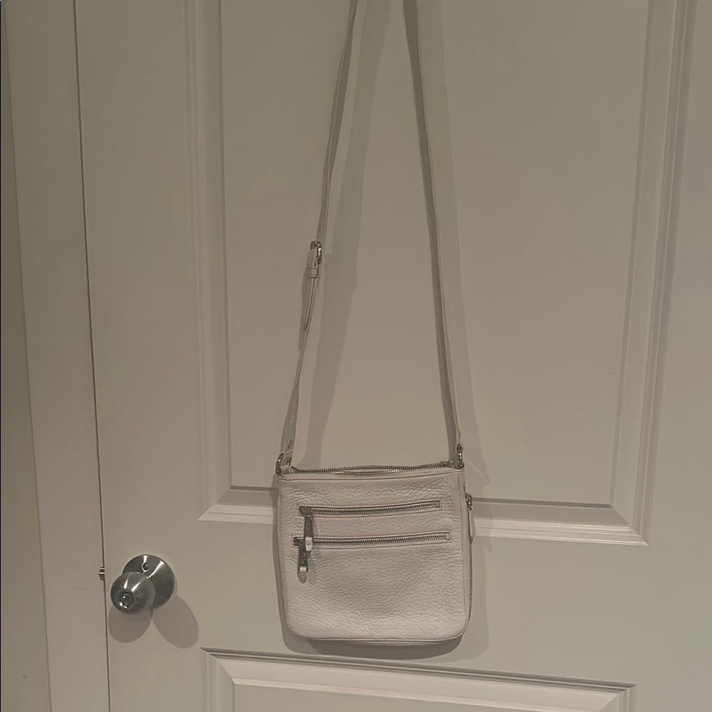 Cole Haan White Crossbody Bag with Adjustable Strap